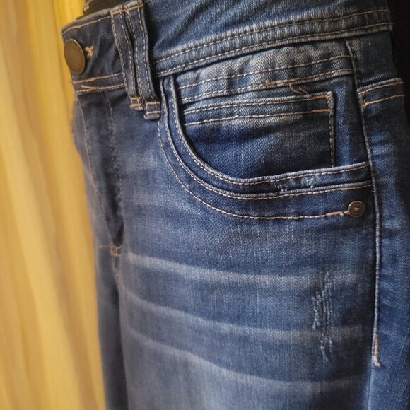 NWOT Distressed Democracy Ab-Technology Blue Jeans (light Skinny) - Size 8 - Picture 2 of 13